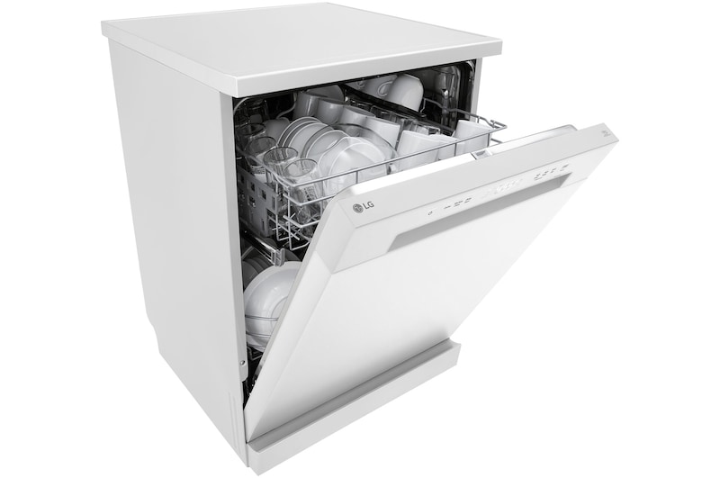 LG Máquina de lavar loiça LG DF142FW, QuadWash™, 2 cestos com 1 regulável, eficiência energética D, DF142FW