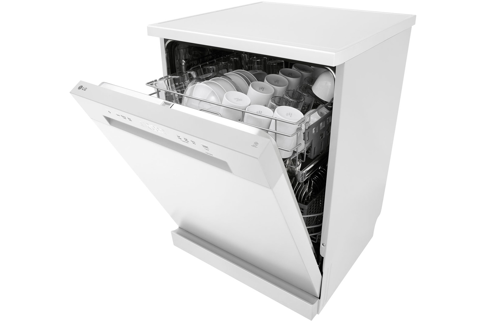 LG Máquina de lavar loiça LG DF142FW, QuadWash™, 2 cestos com 1 regulável, eficiência energética D, DF142FW