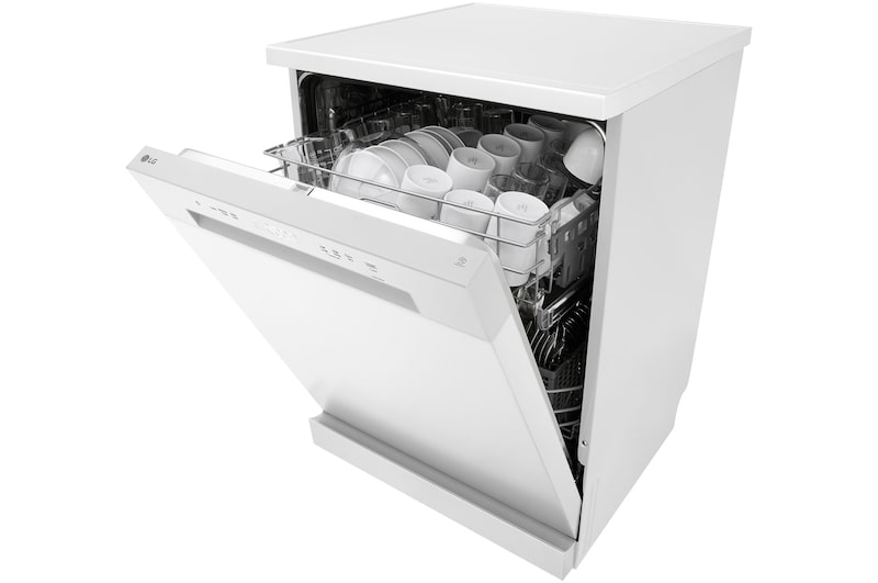 LG Máquina de lavar loiça LG DF142FW, QuadWash™, 2 cestos com 1 regulável, eficiência energética D, DF142FW