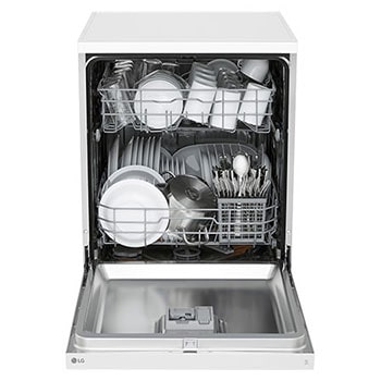 LG Máquina de lavar loiça LG DF142FW, QuadWash™, 2 cestos com 1 regulável, eficiência energética D, DF142FW
