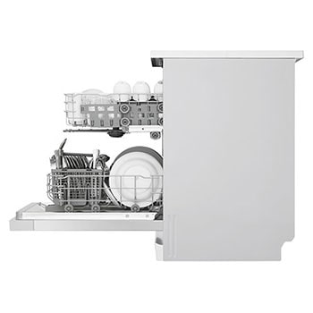 LG Máquina de lavar loiça LG DF142FW, QuadWash™, 2 cestos com 1 regulável, eficiência energética D, DF142FW