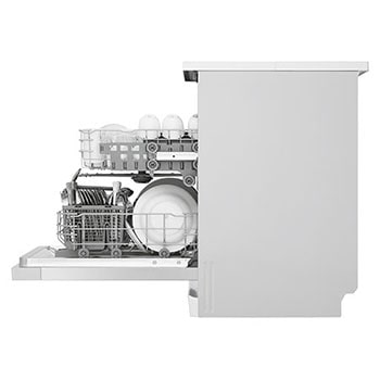 LG Máquina de lavar loiça LG DF142FW, QuadWash™, 2 cestos com 1 regulável, eficiência energética D, DF142FW