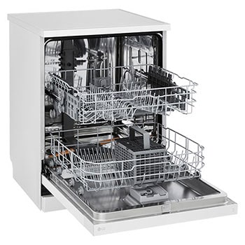 LG Máquina de lavar loiça LG DF142FW, QuadWash™, 2 cestos com 1 regulável, eficiência energética D, DF142FW