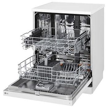LG Máquina de lavar loiça LG DF142FW, QuadWash™, 2 cestos com 1 regulável, eficiência energética D, DF142FW