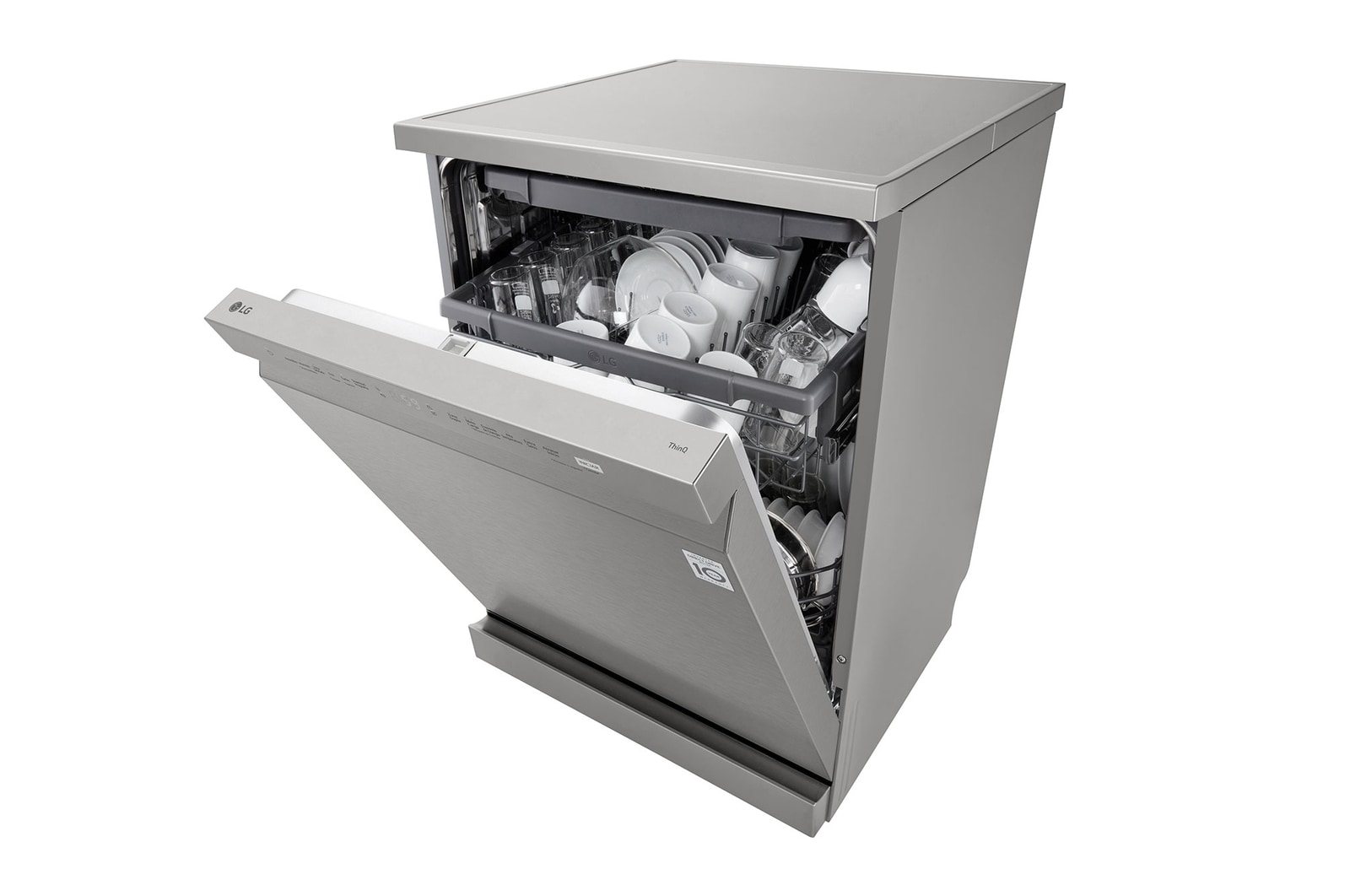 left side with item and slightly open door