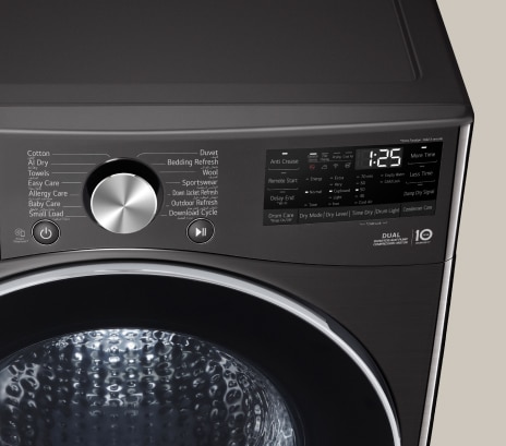 Painel da máquina de secar LG