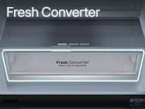 Area do Fresh Converter dentro do frigorífico.