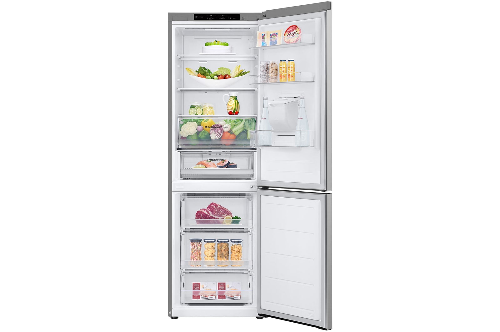 front open with food stored