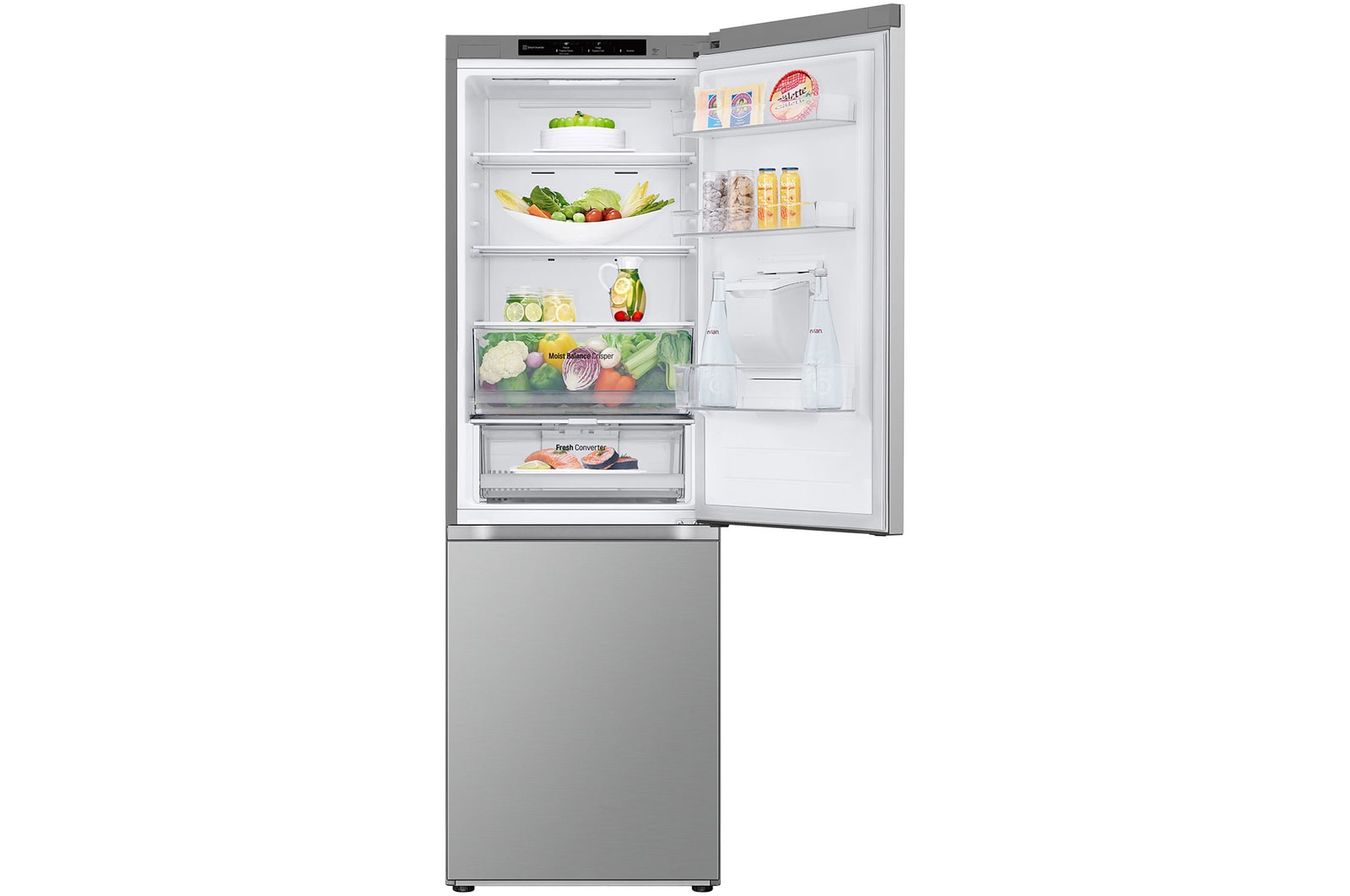 top door open with food stored