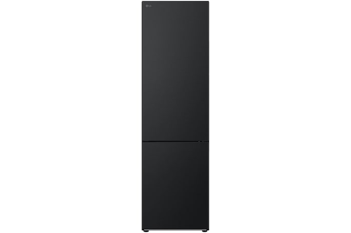 Vista frontal do Frigorífico Combinado LG GBV22NCCEP com 387l e cor Essence Matte Black