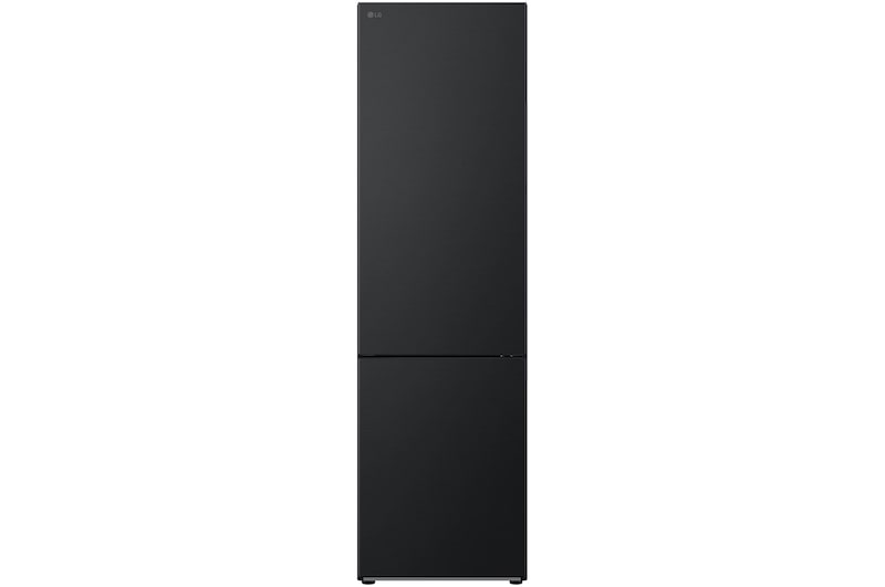 Vista frontal do Frigorífico Combinado LG GBV22NCCEP com 387l e cor Essence Matte Black
