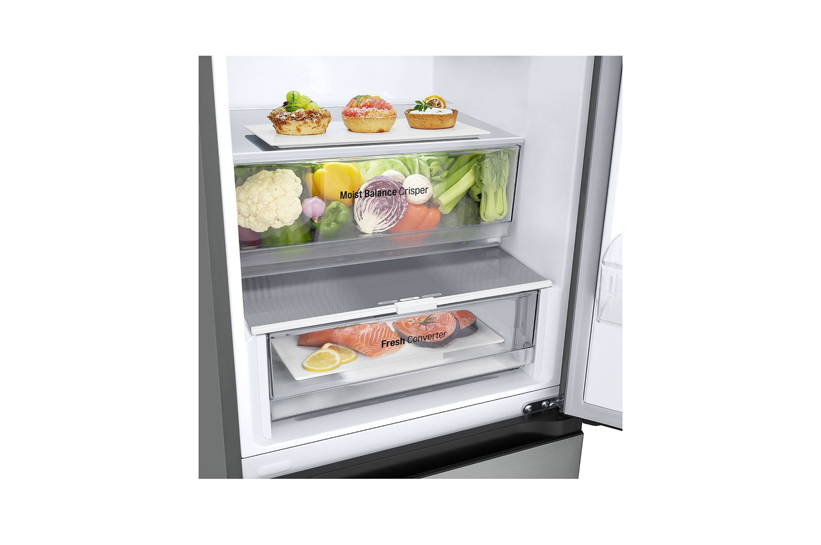 freezer with food