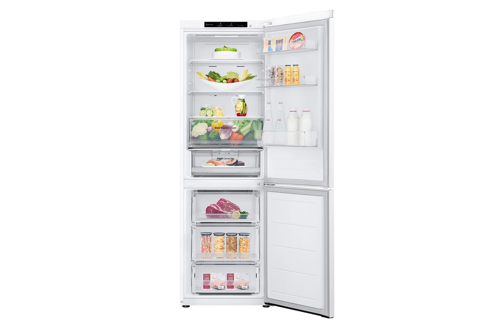 front open with food stored
