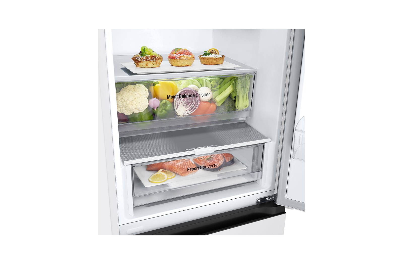 duct view with food stored