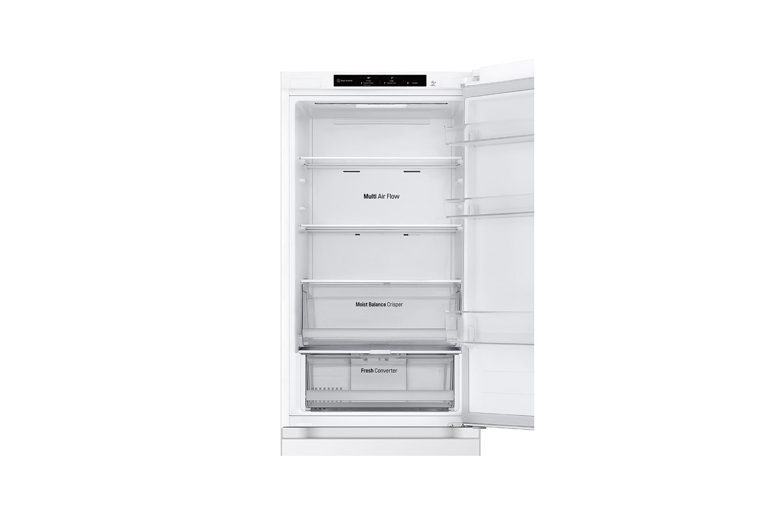 drawer view with food stored