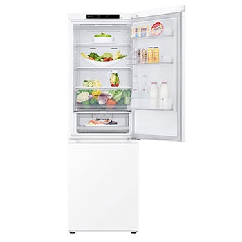 top door open with food stored