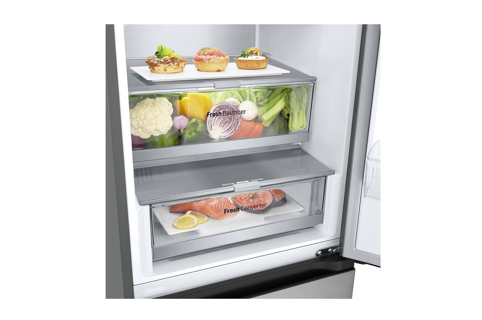 side drower with food view