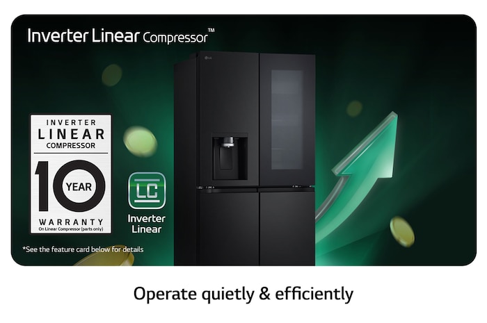 LG Lodówka side by side multidoor LG | 635 L | Klasa E | Ciemny grafit | ThinQ(tm) | DoorCooling+™| GMG860EPBE, GMG860EPBE