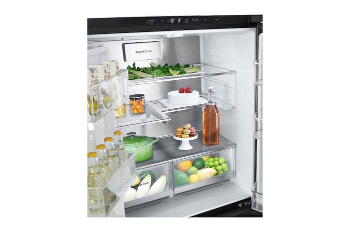 LG Lodówka side by side multidoor LG | 635 L | Klasa E | Ciemny grafit | ThinQ(tm) | DoorCooling+™| GMG860EPBE, GMG860EPBE