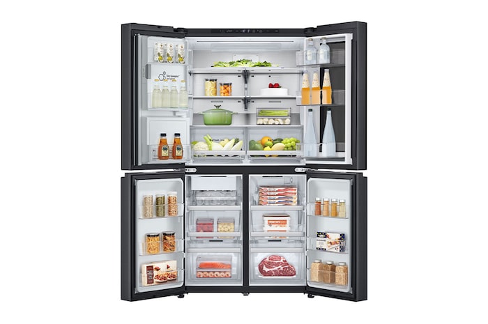 front open with food stored