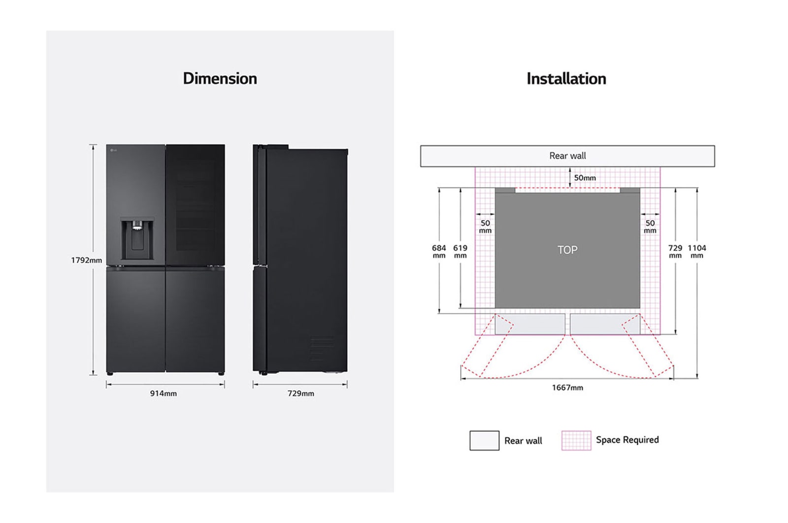 dimension and specification