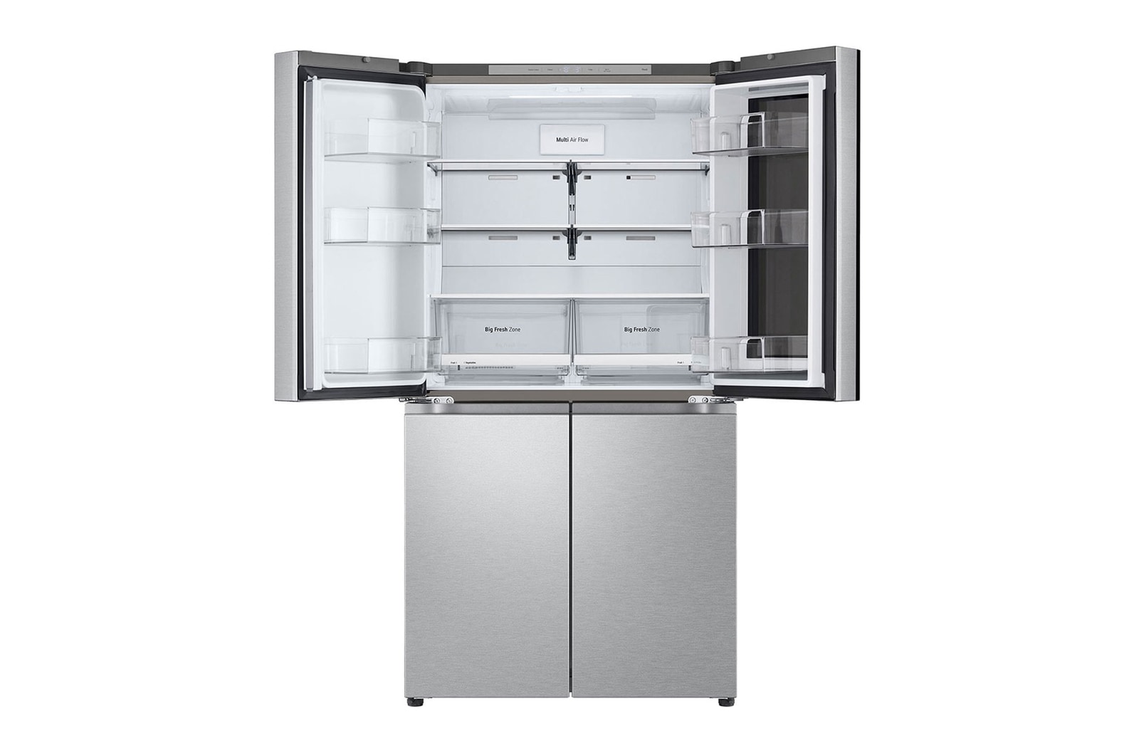 LG Frigorífico Americano de 4 Portas LG inox 666l com Eficiência Energética E, InstaView™ e Compressor Inverter Linear™, GMV960MBDE