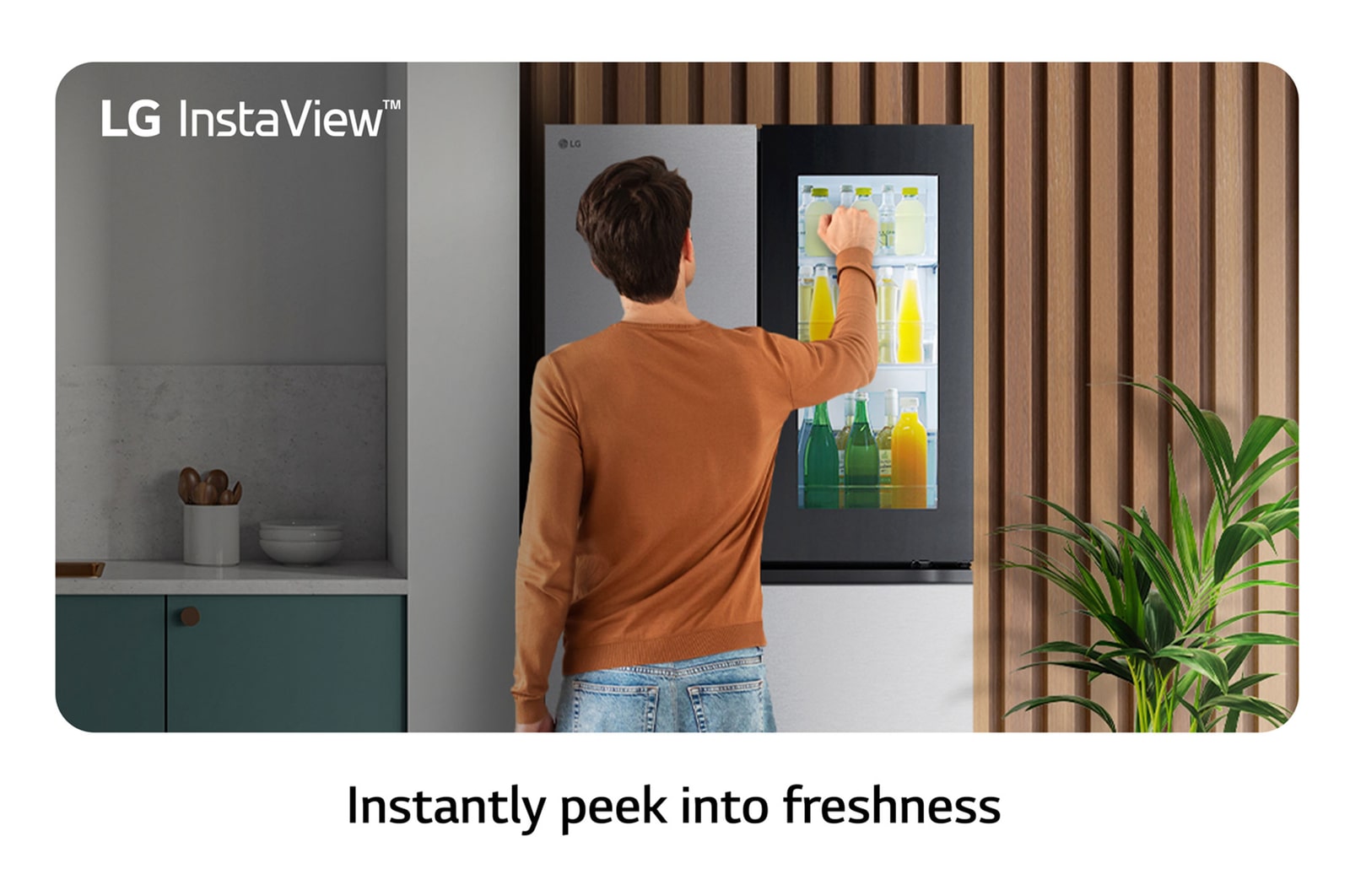 LG Frigorífico Americano de 4 Portas LG inox 666l com Eficiência Energética E, InstaView™ e Compressor Inverter Linear™, GMV960MBDE