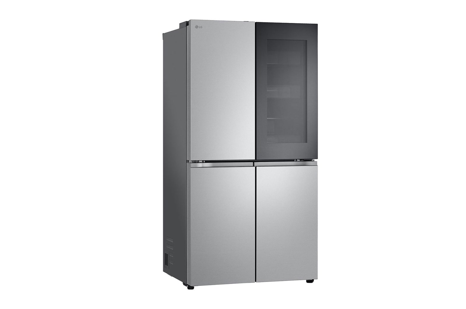 LG Frigorífico Americano de 4 Portas LG inox 666l com Eficiência Energética E, InstaView™ e Compressor Inverter Linear™, GMV960MBDE