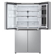 LG Frigorífico Americano de 4 Portas LG inox 666l com Eficiência Energética E, InstaView™ e Compressor Inverter Linear™, GMV960MBDE