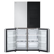 LG Frigorífico Americano de 4 Portas LG inox 666l com Eficiência Energética E, InstaView™ e Compressor Inverter Linear™, GMV960MBDE