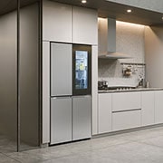 LG Frigorífico Americano de 4 Portas LG inox 666l com Eficiência Energética E, InstaView™ e Compressor Inverter Linear™, GMV960MBDE