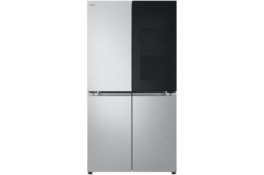LG Frigorífico Americano de 4 Portas LG inox 666l com Eficiência Energética E, InstaView™ e Compressor Inverter Linear™, GMV960MBDE