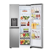 left side door open view with food
