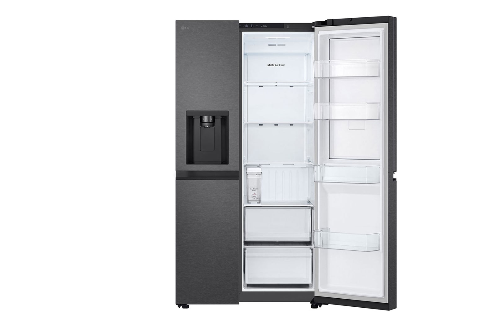 one side door open without food 