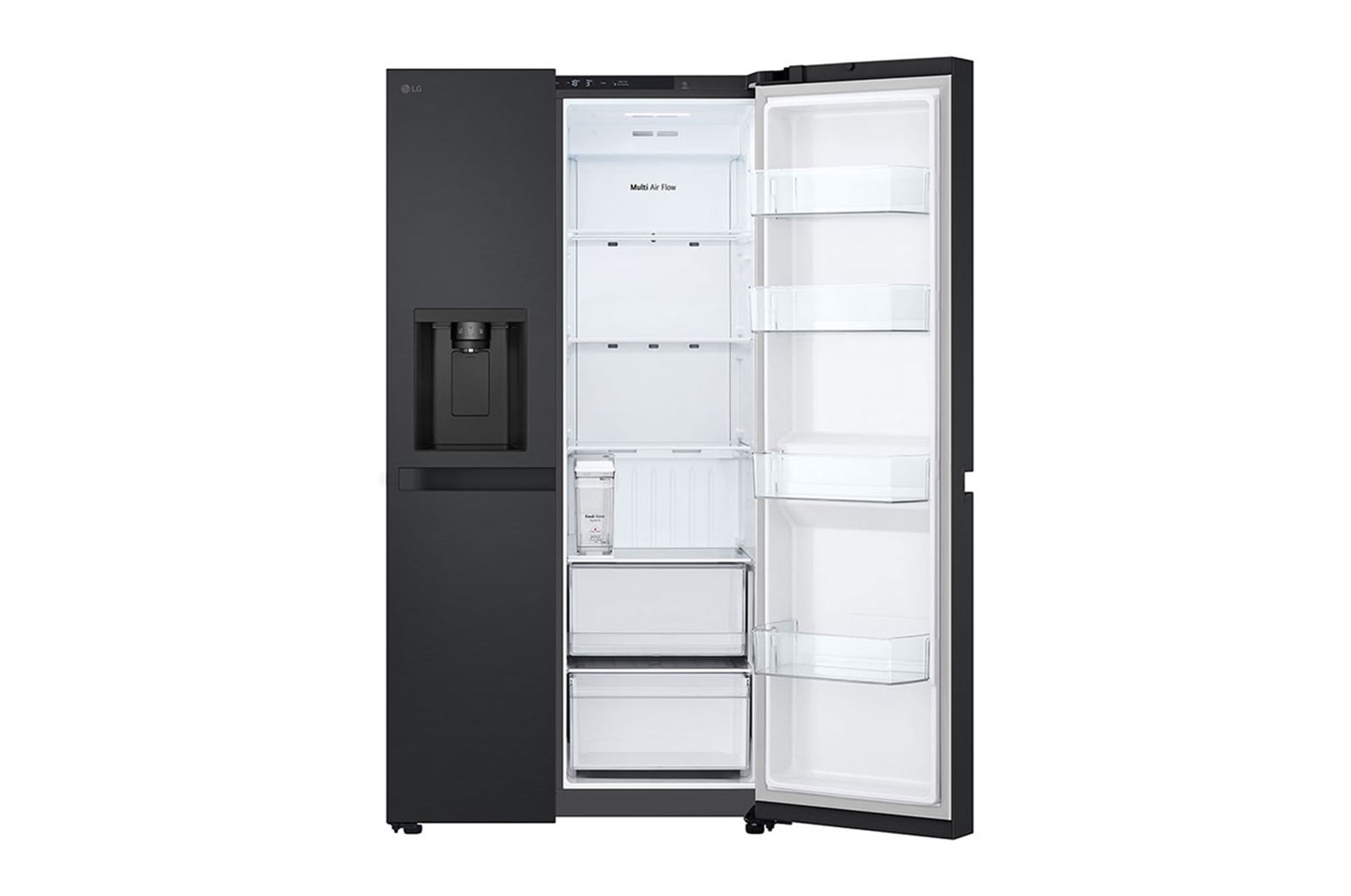 Front right side door open without food