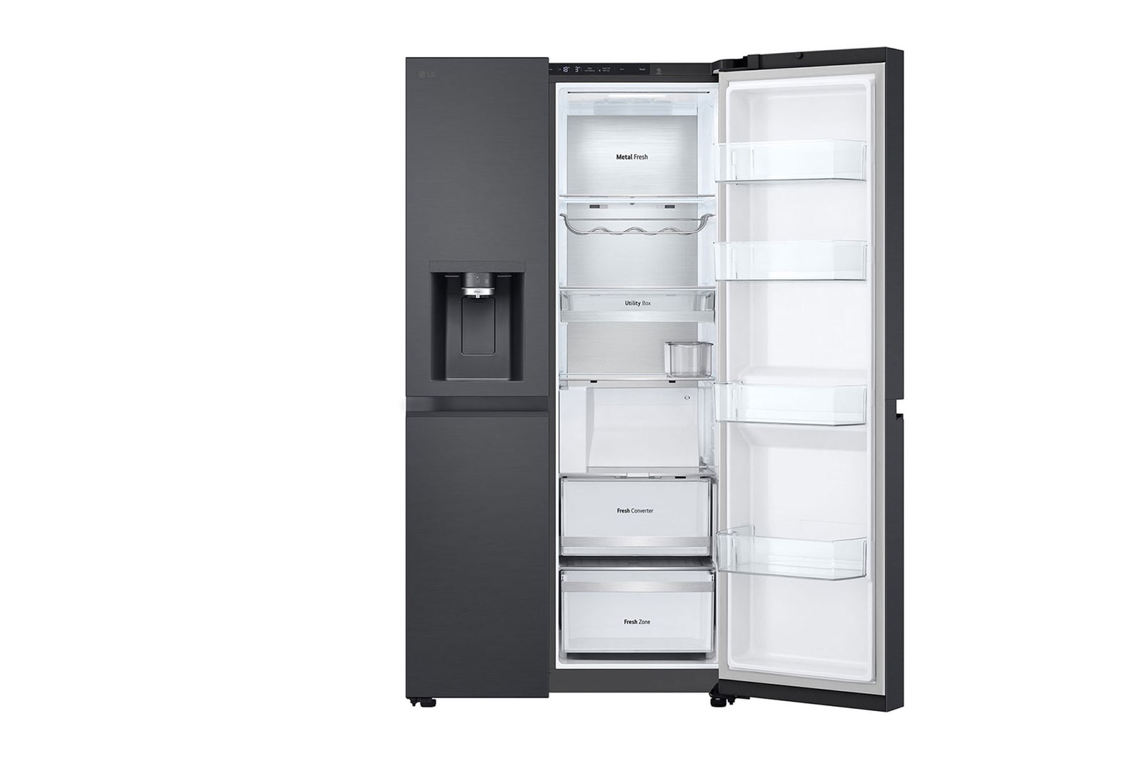 Front right side door open without food