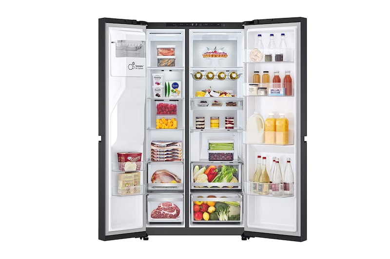 Front all  door open with food