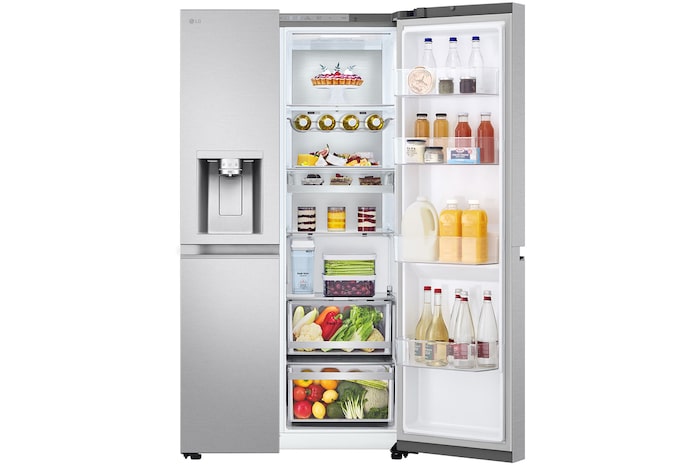 Right door open with food 