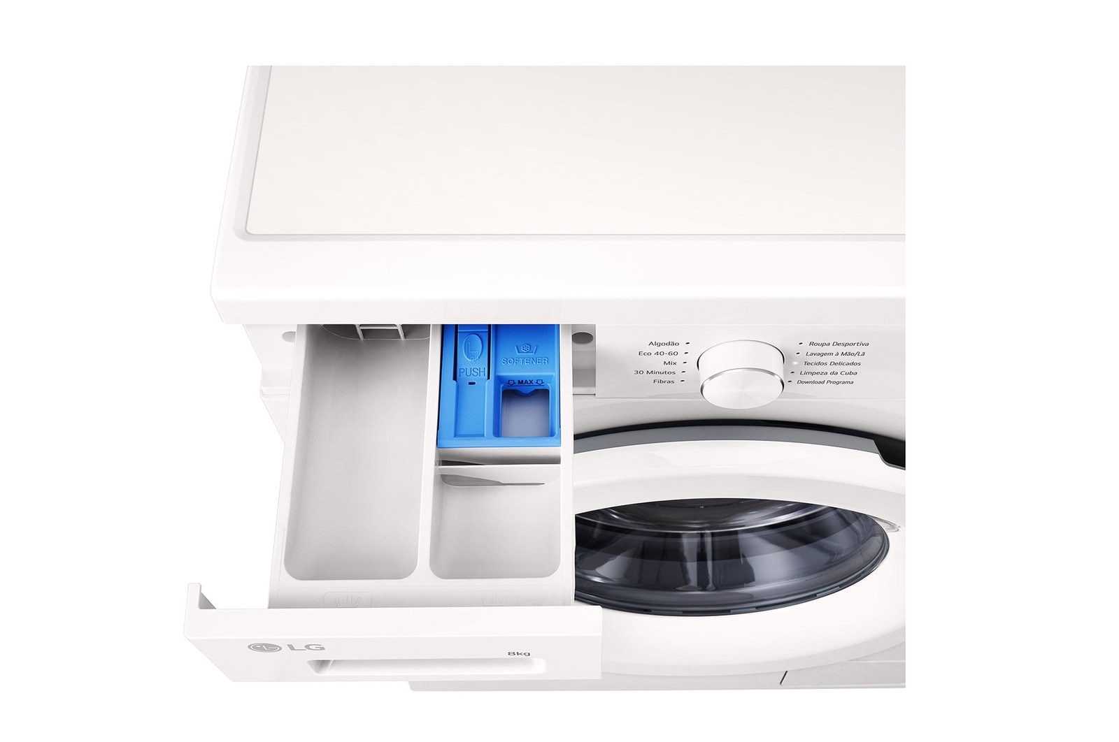 detergent port top view