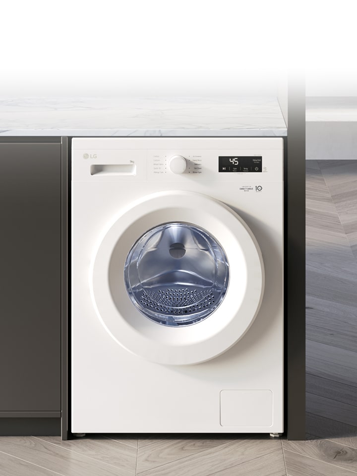 Imagem que mostra o interior da máquina de lavar