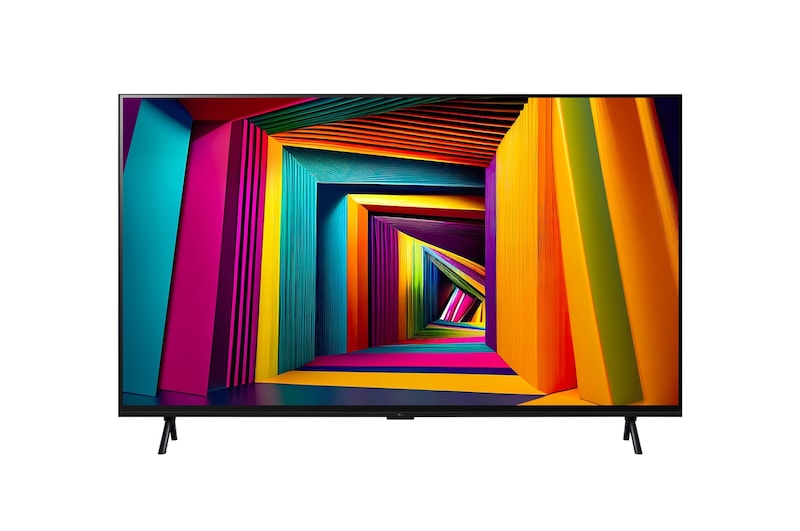 Vista frontal da LG UHD TV, UT91
