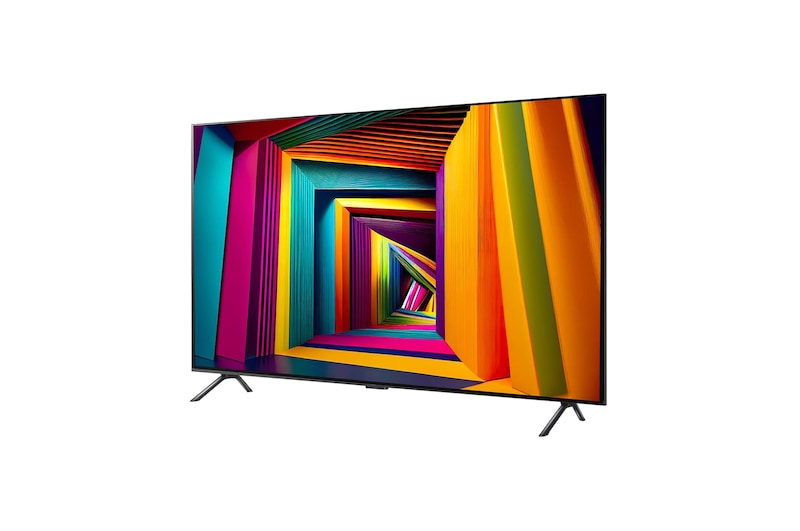 Vista frontal da LG UHD TV, UT91