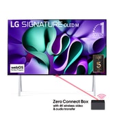 LG SIGNATURE OLED M4 True Wireless TV de 97 polegadas com transferência de vídeo e áudio em 4K e 120 Hz 