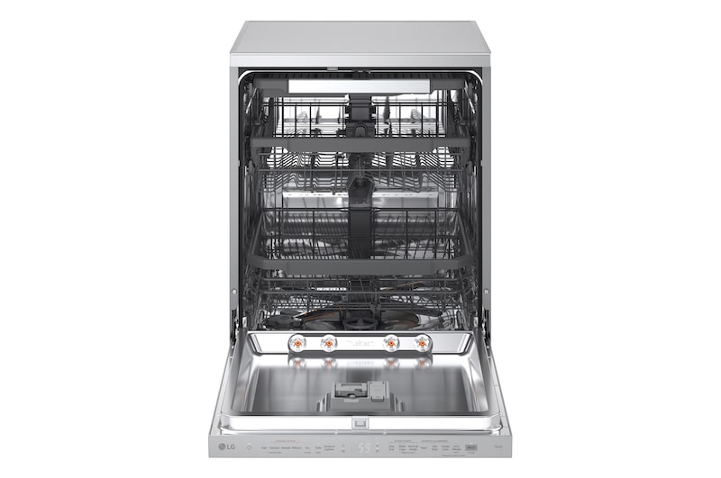 Vista frontal de porta aberta