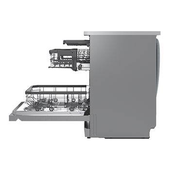 Vista lateral com a 3.ª prateleira - inferior