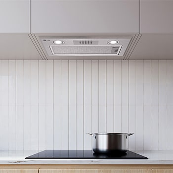 Vista frontal de Exaustor integrado | 52cm | 600m3/h | Eficiência energética C HE3Z2415S