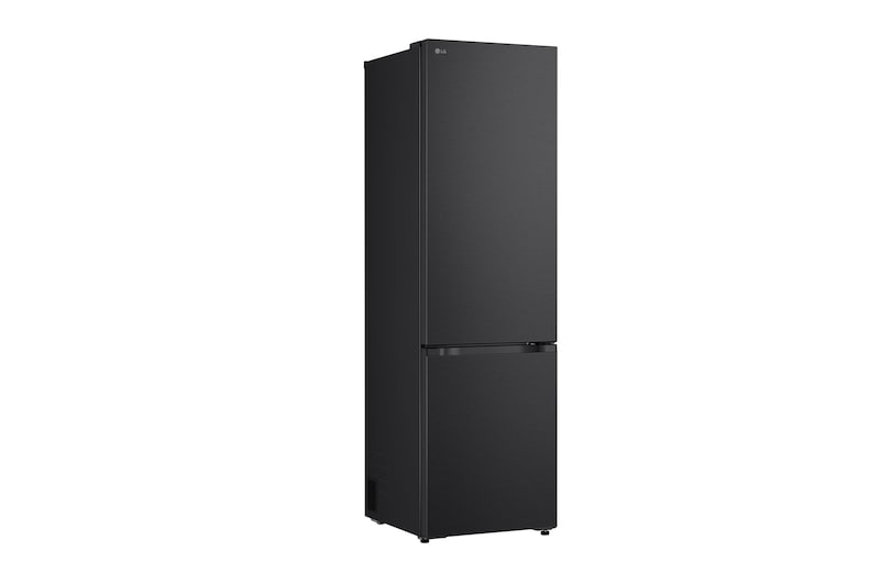 Vista traseira do frigorífico combinado LG (GBBW726AEV) a mostrar o painel traseiro