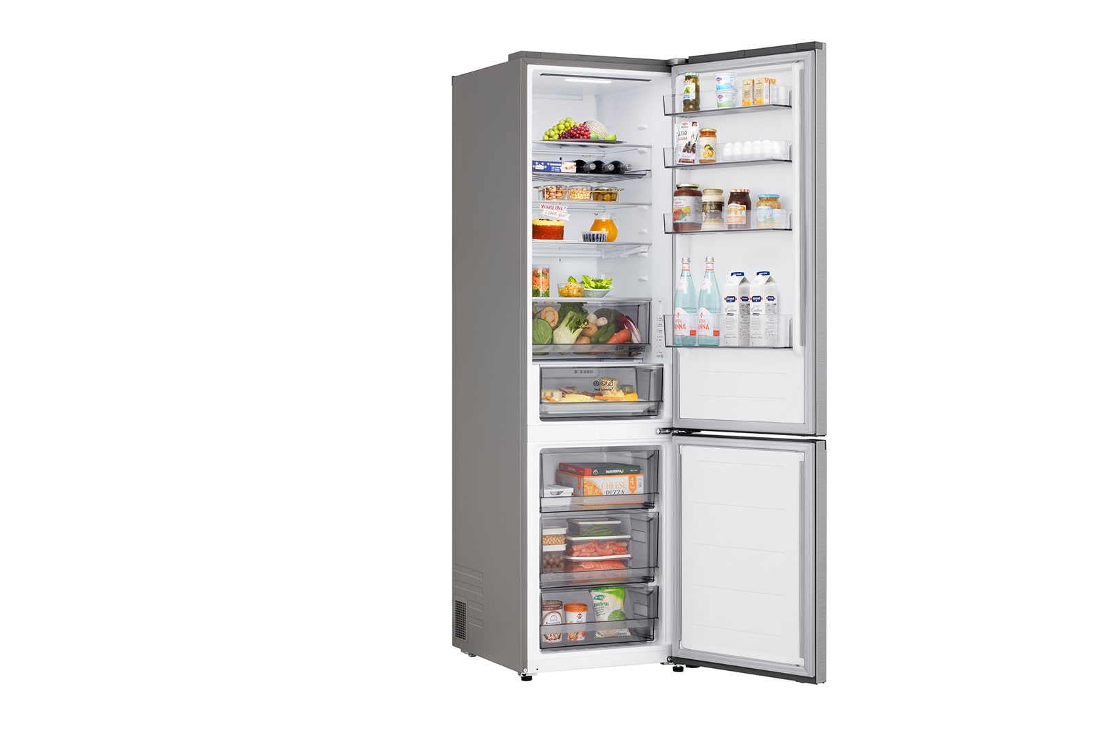 Vista superior do frigorífico combinado LG (GBBS322APY)