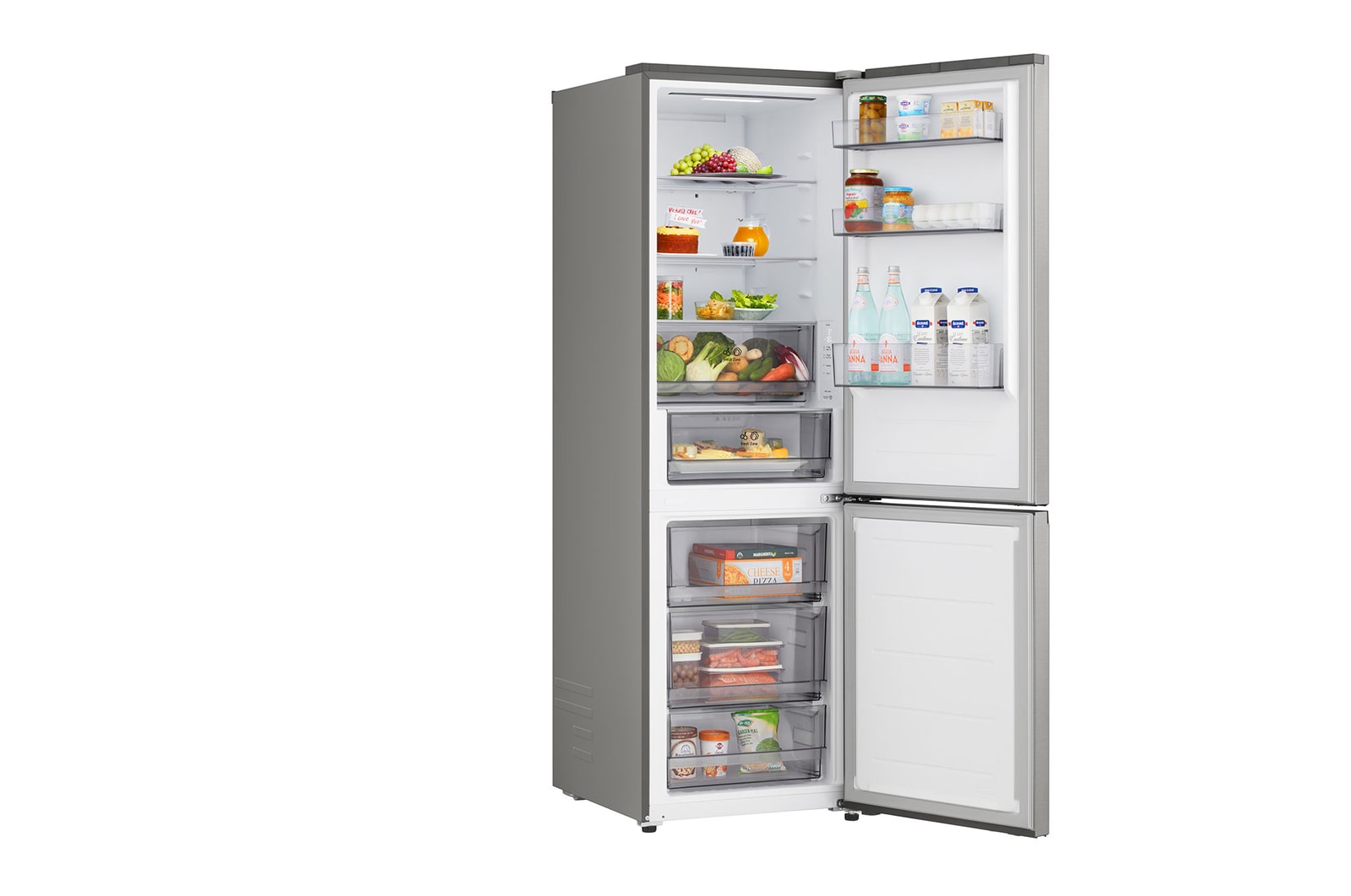 Vista inferior do frigorífico combinado LG (GBBSJ10EPY)