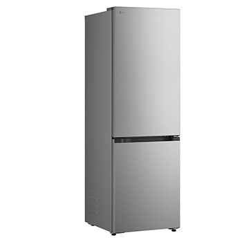 Vista frontal do frigorífico combinado LG (GBBSJ10EPY) a mostrar o design exterior